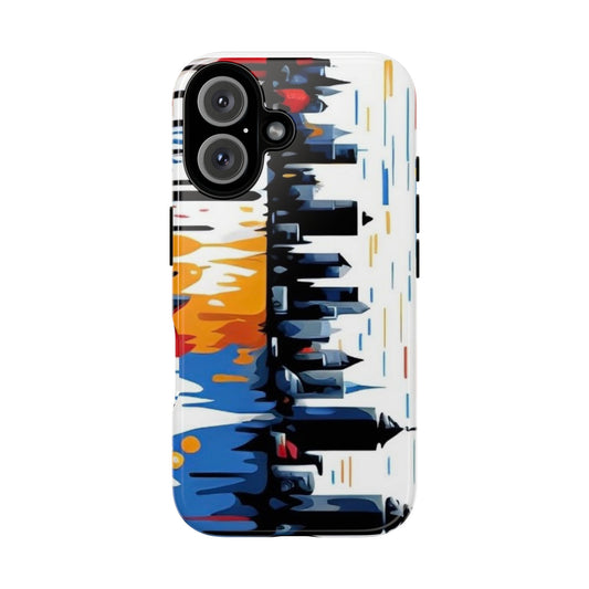 Vibrant Cityscape Phone Case - Stylish Protection for Adventurers, Urban Lovers, Holiday Gifts, Fun Colorful Design, Tough & Durable
