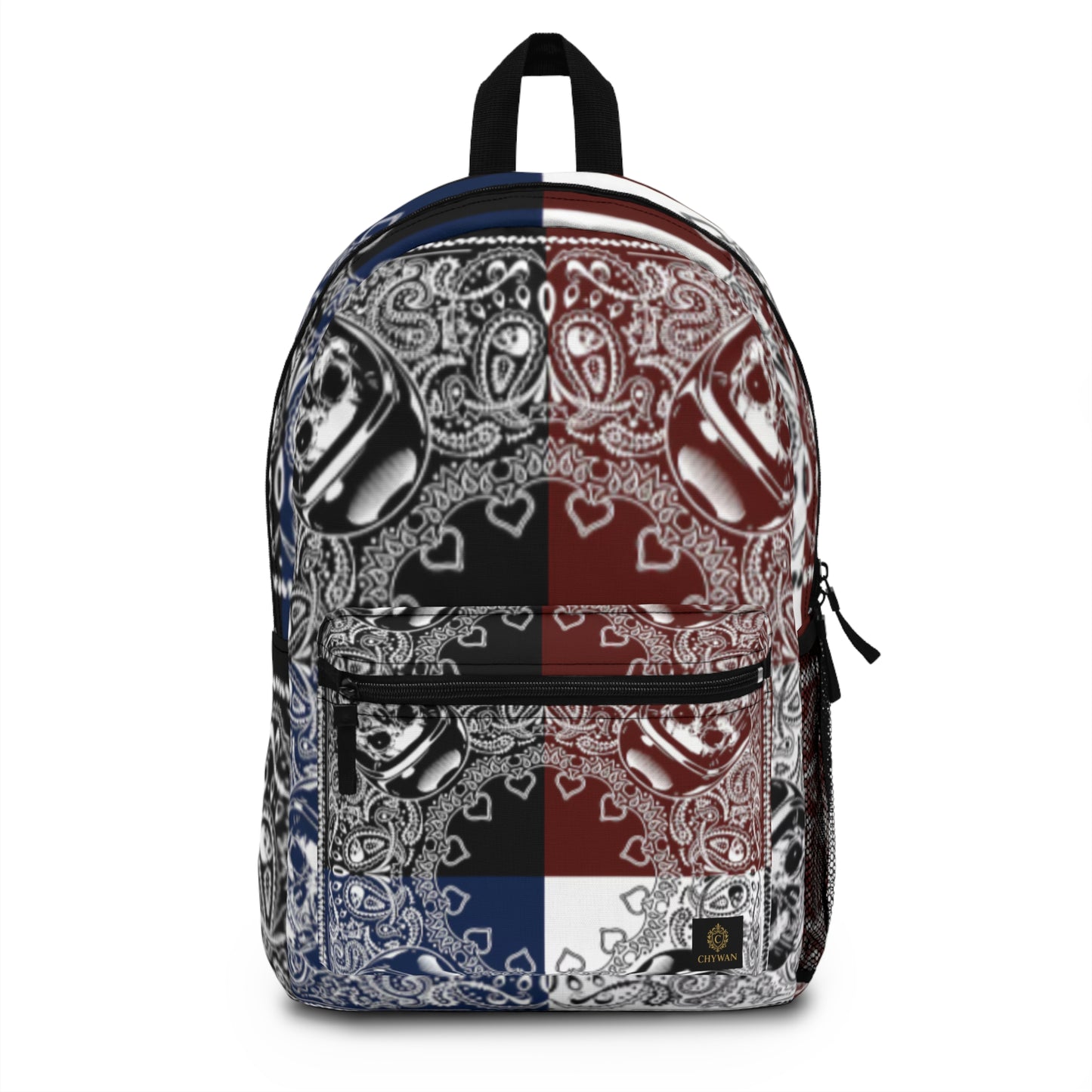 Stylish Patterned Backpack with Heart Design