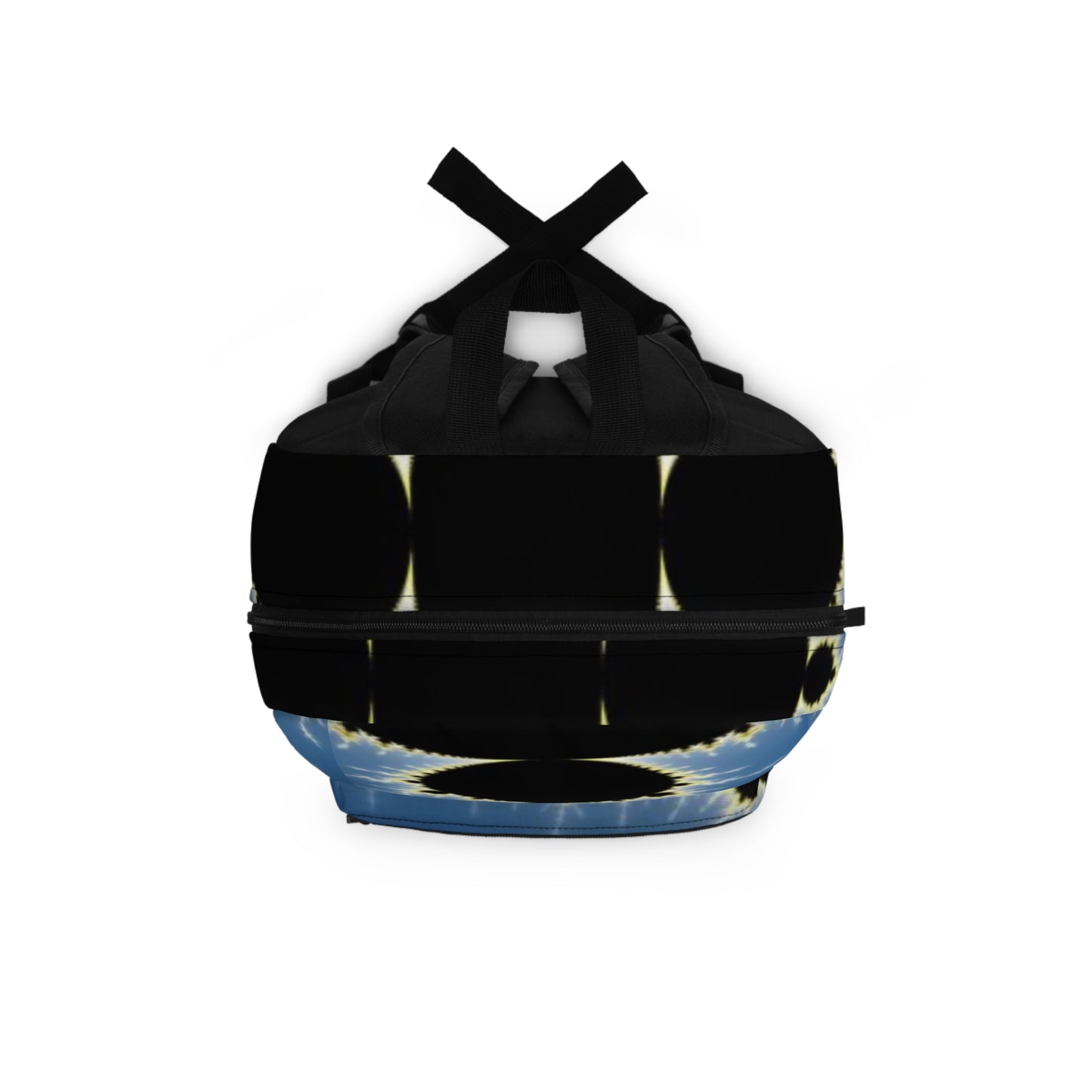 Mandelbrot Fractal Backpack — Blue Abstract Math Art School Bag