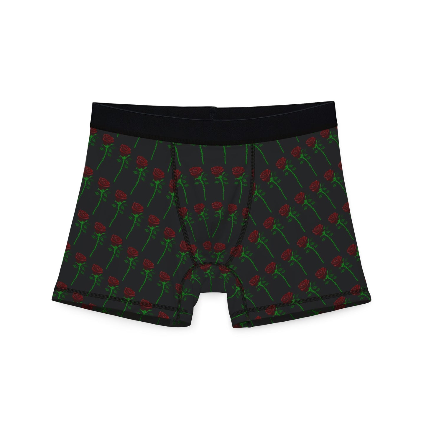 Men's Boxer Briefs — Red Rose All-Over Print