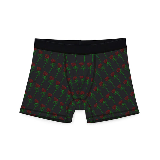 Men's Boxer Briefs — Red Rose All-Over Print