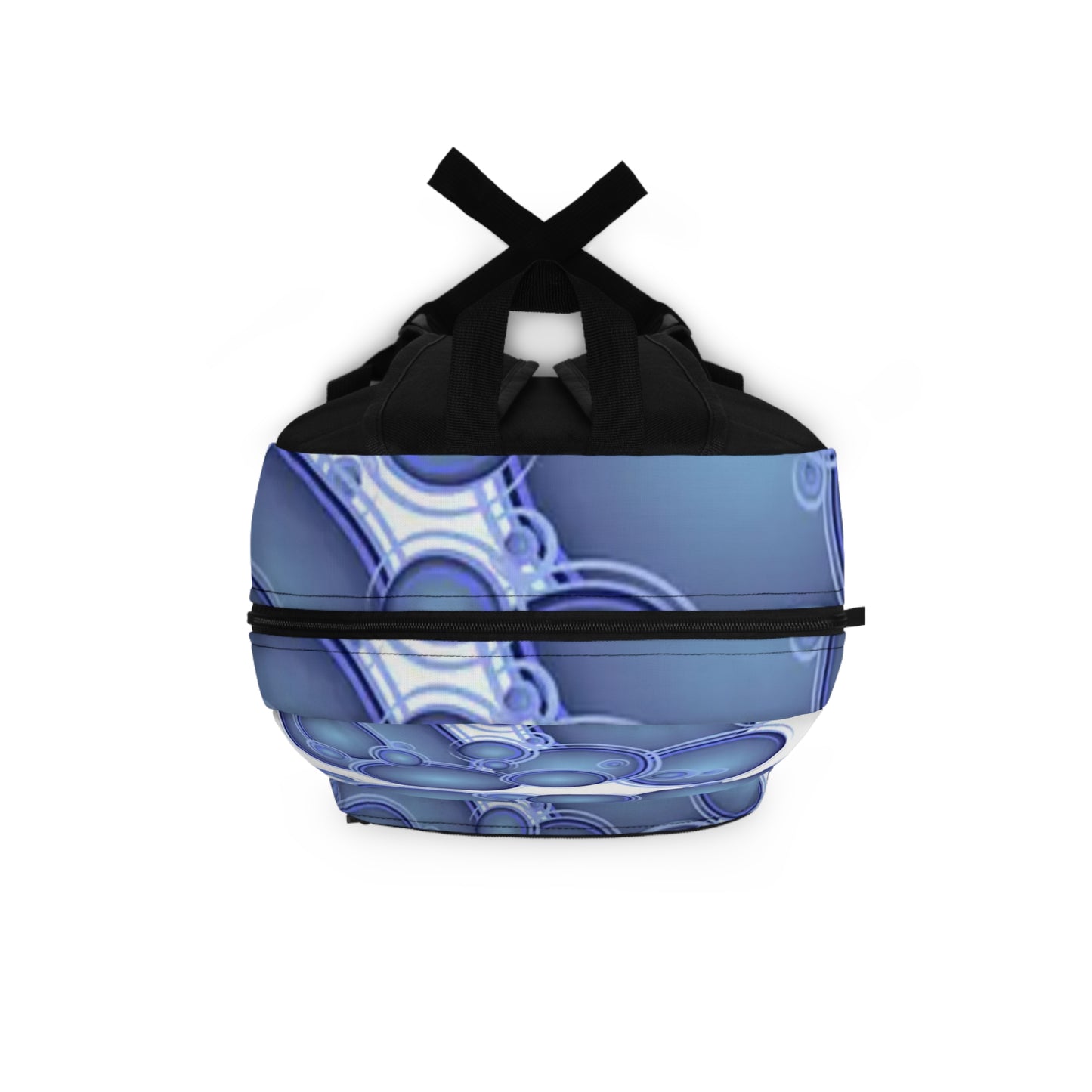 Blue Bubble Pattern Backpack – Abstract Waterdrop Design School & Travel Bag