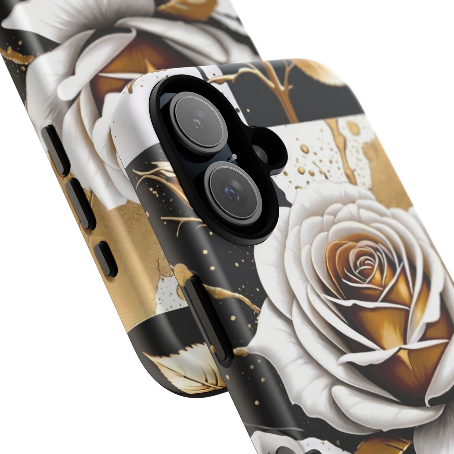 Stylish Phone Case with Elegant Floral Design, Tough Cases for iPhone and Samsung, Rose Protective Cover, Gift for Her, Birthday Present