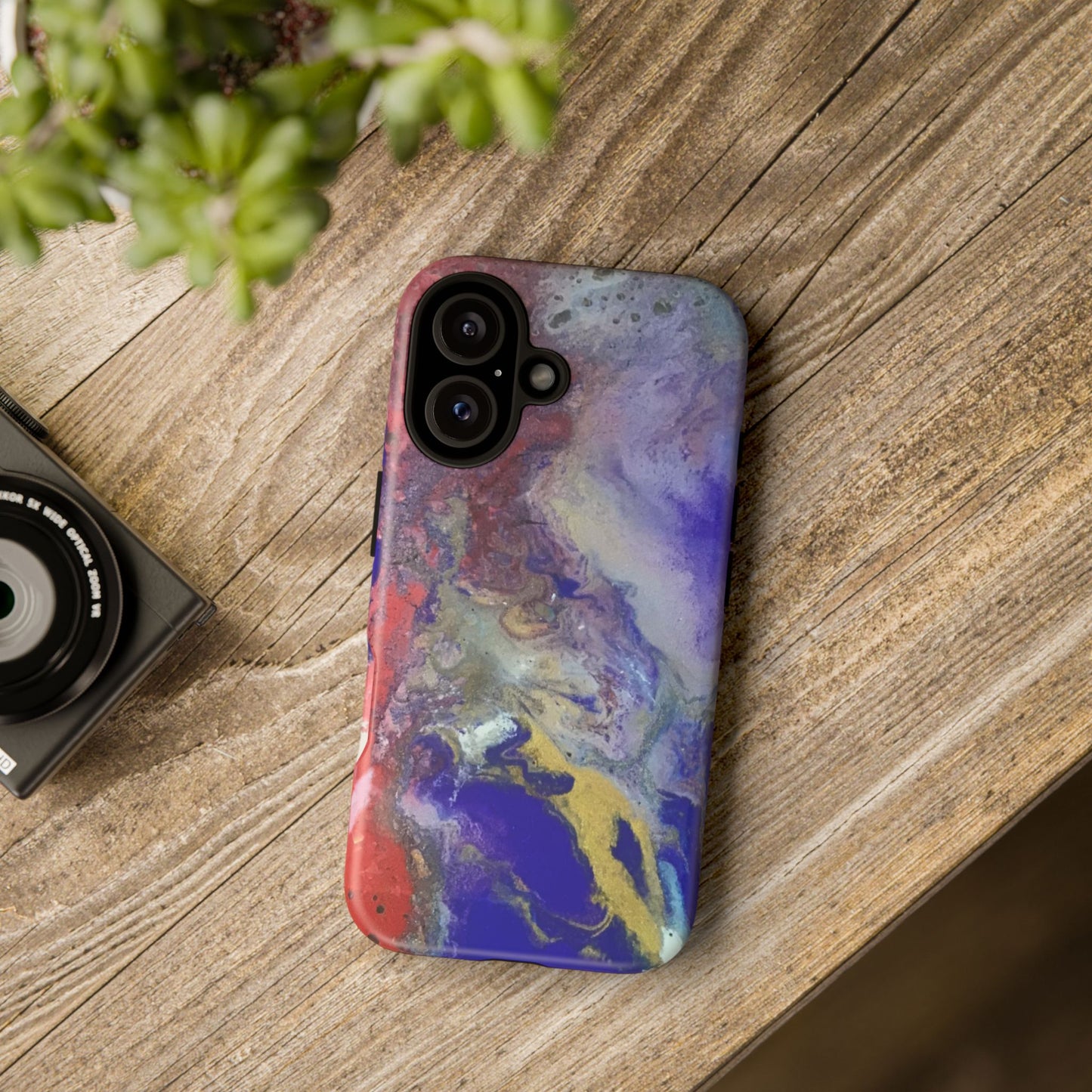 Colorful Marble Phone Case, Tough Cases for iPhone, Unique Protective Cover, Stylish Tech Accessory, Gift for Her/Him, Custom Phone [...]