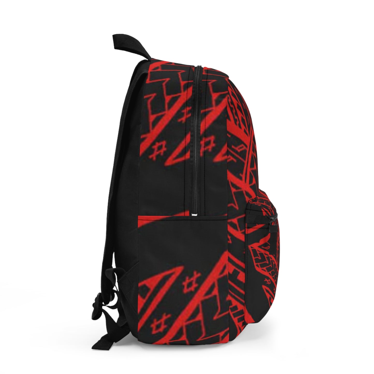 Tribal Red Black Pattern Backpack