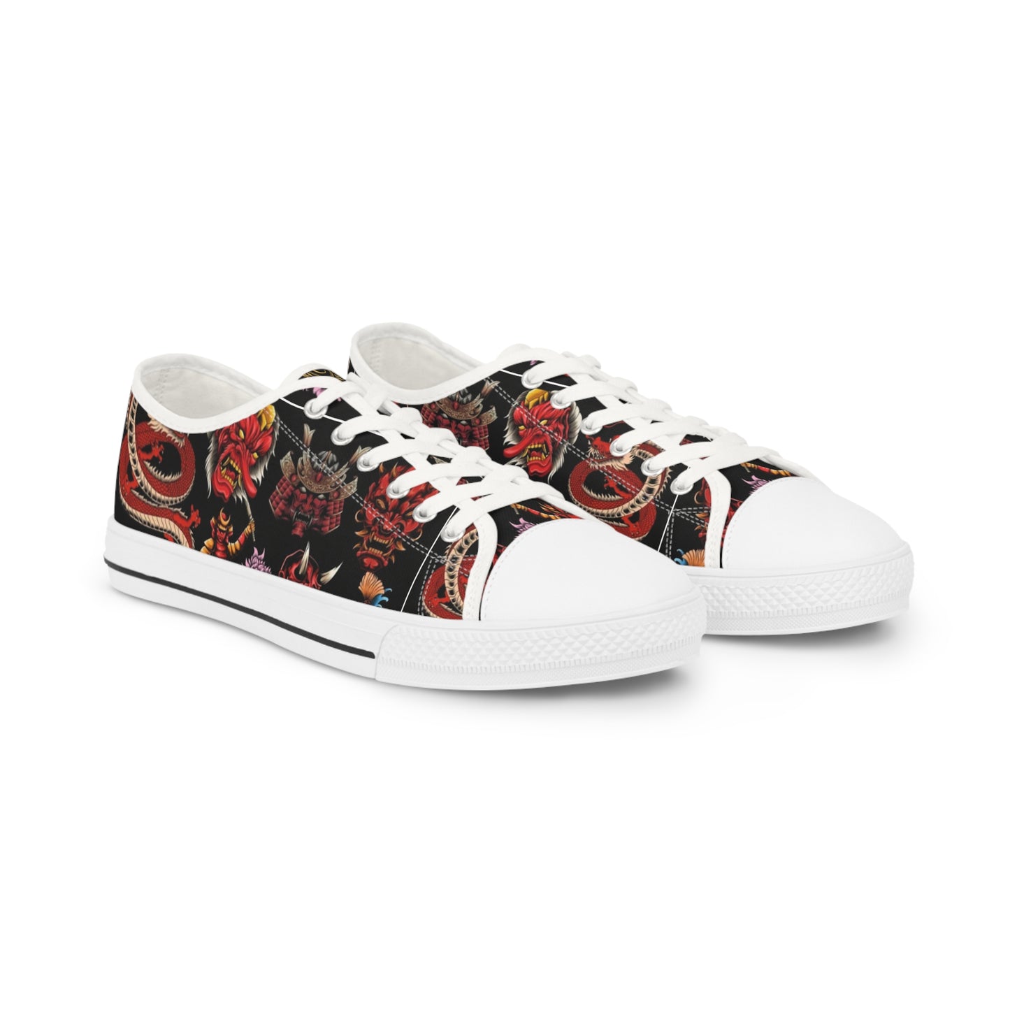 Stylish Men's Low Top Sneakers with Vibrant Design