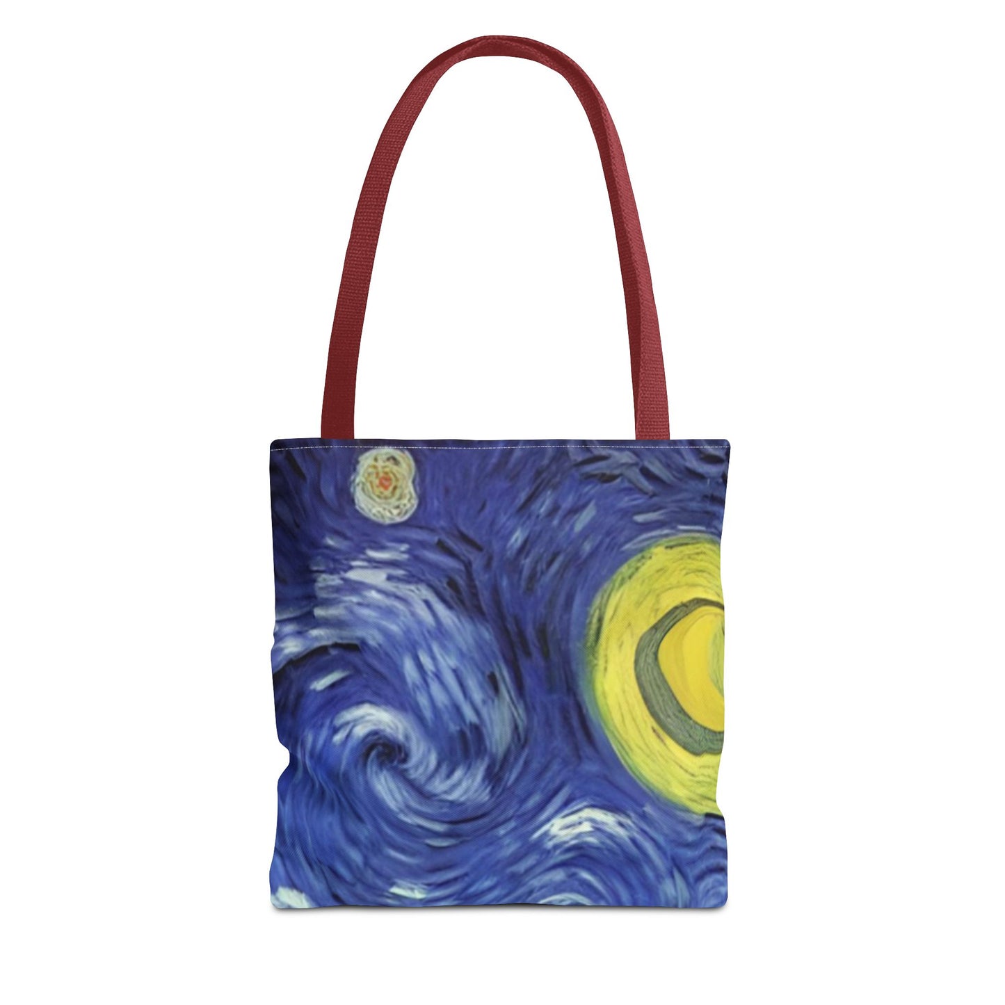 Starry Night-Inspired Tote Bag — Van Gogh Style Swirl All-Over Print