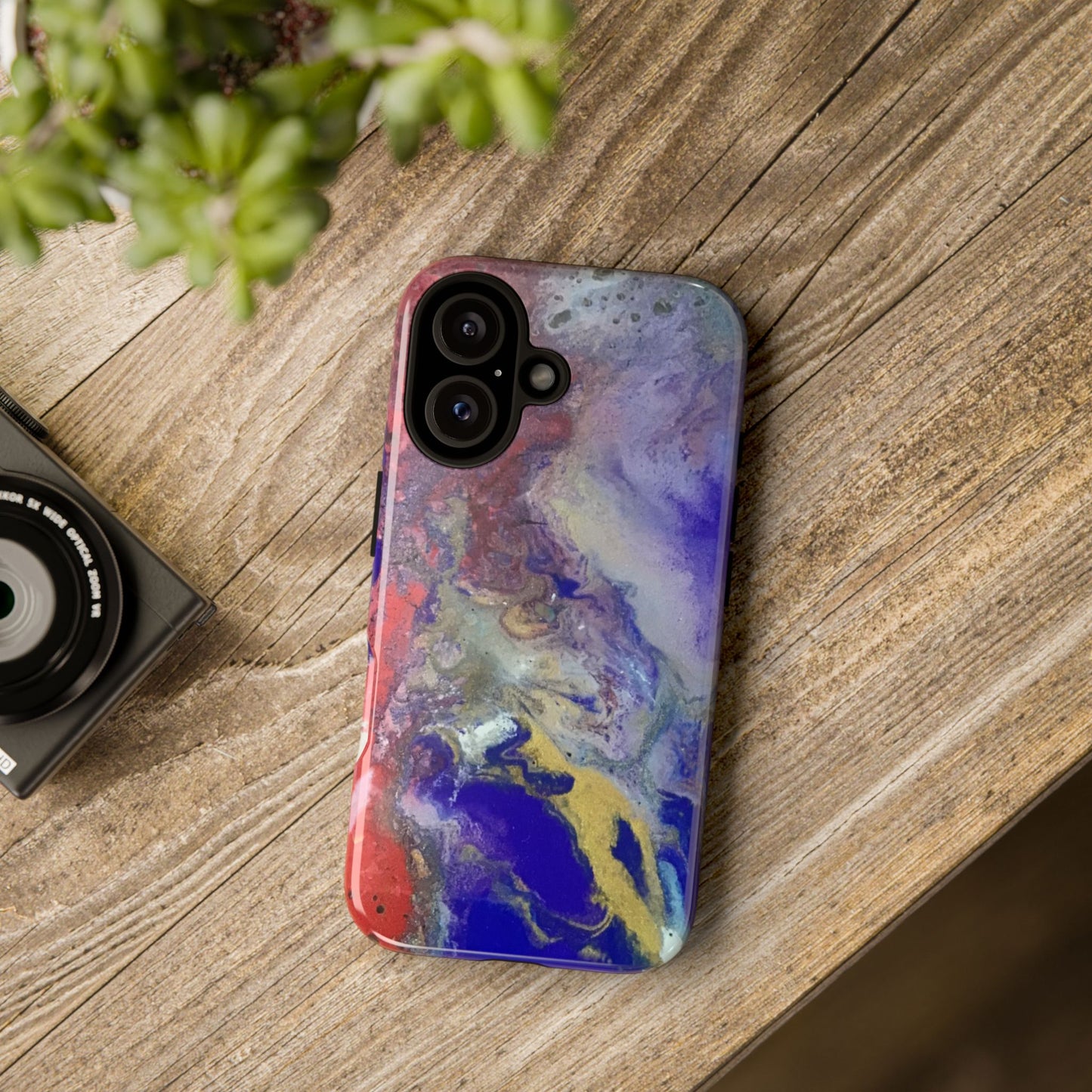 Colorful Marble Phone Case, Tough Cases for iPhone, Unique Protective Cover, Stylish Tech Accessory, Gift for Her/Him, Custom Phone [...]