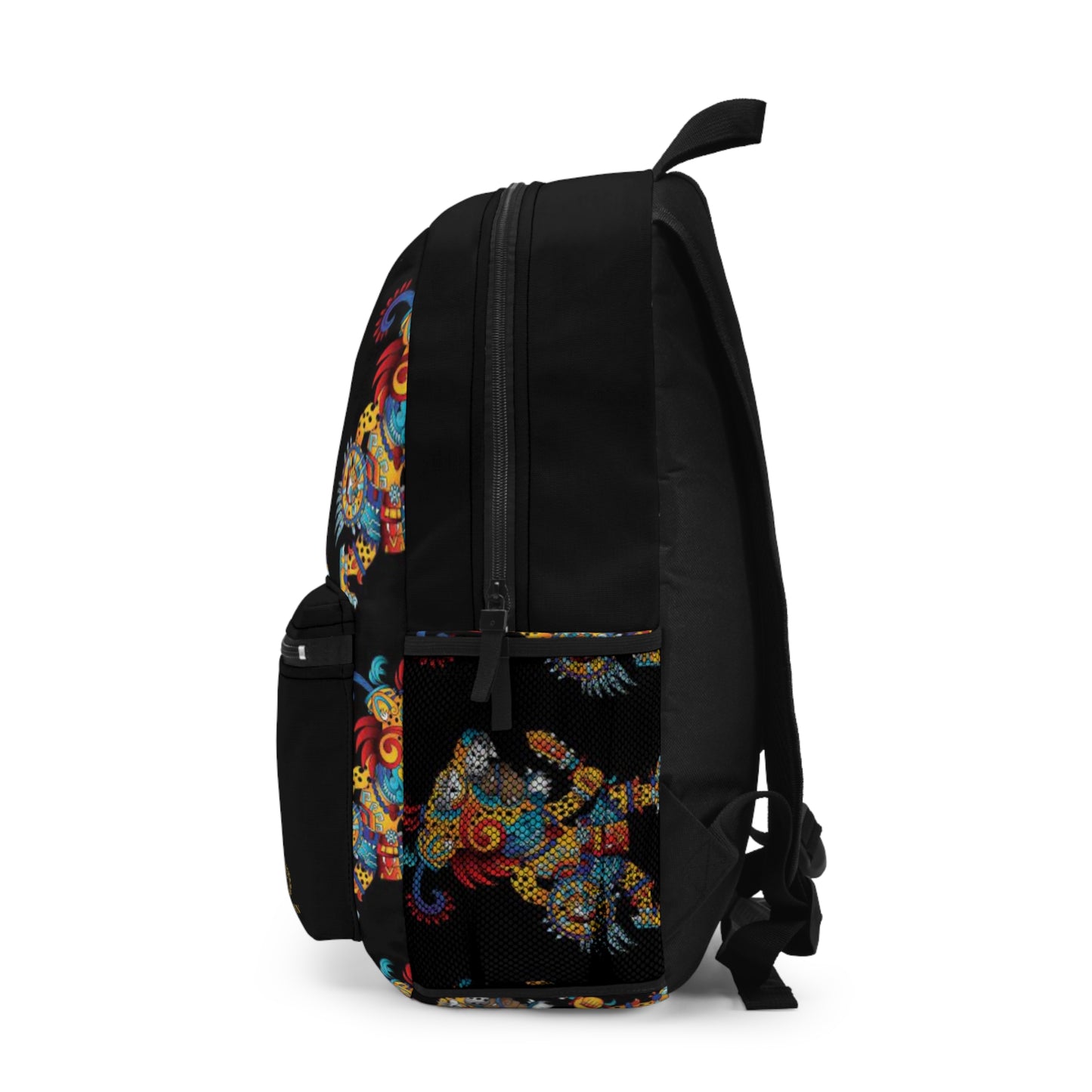 Vibrant Lion Print Backpack for Adventurers