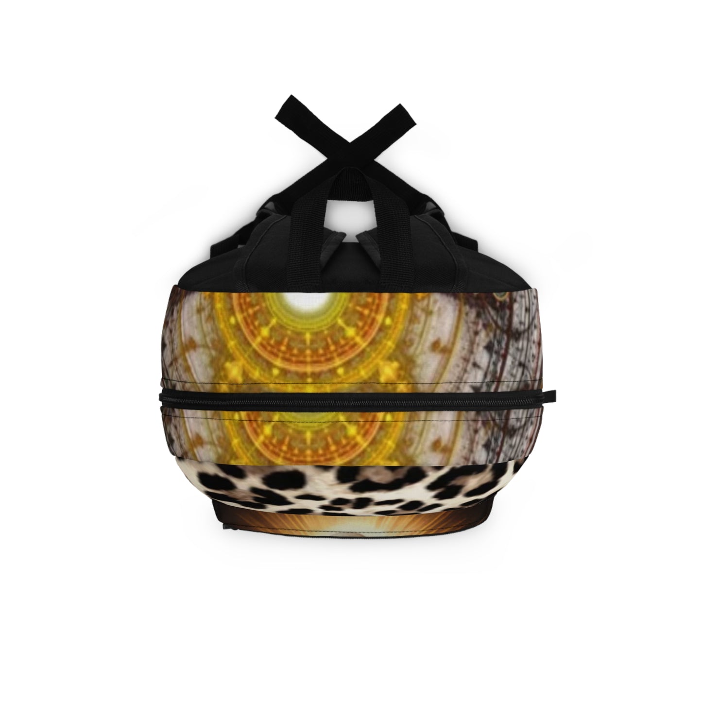 Sacred Heart Mary Leopard-Print Backpack — Religious School & Everyday Bag