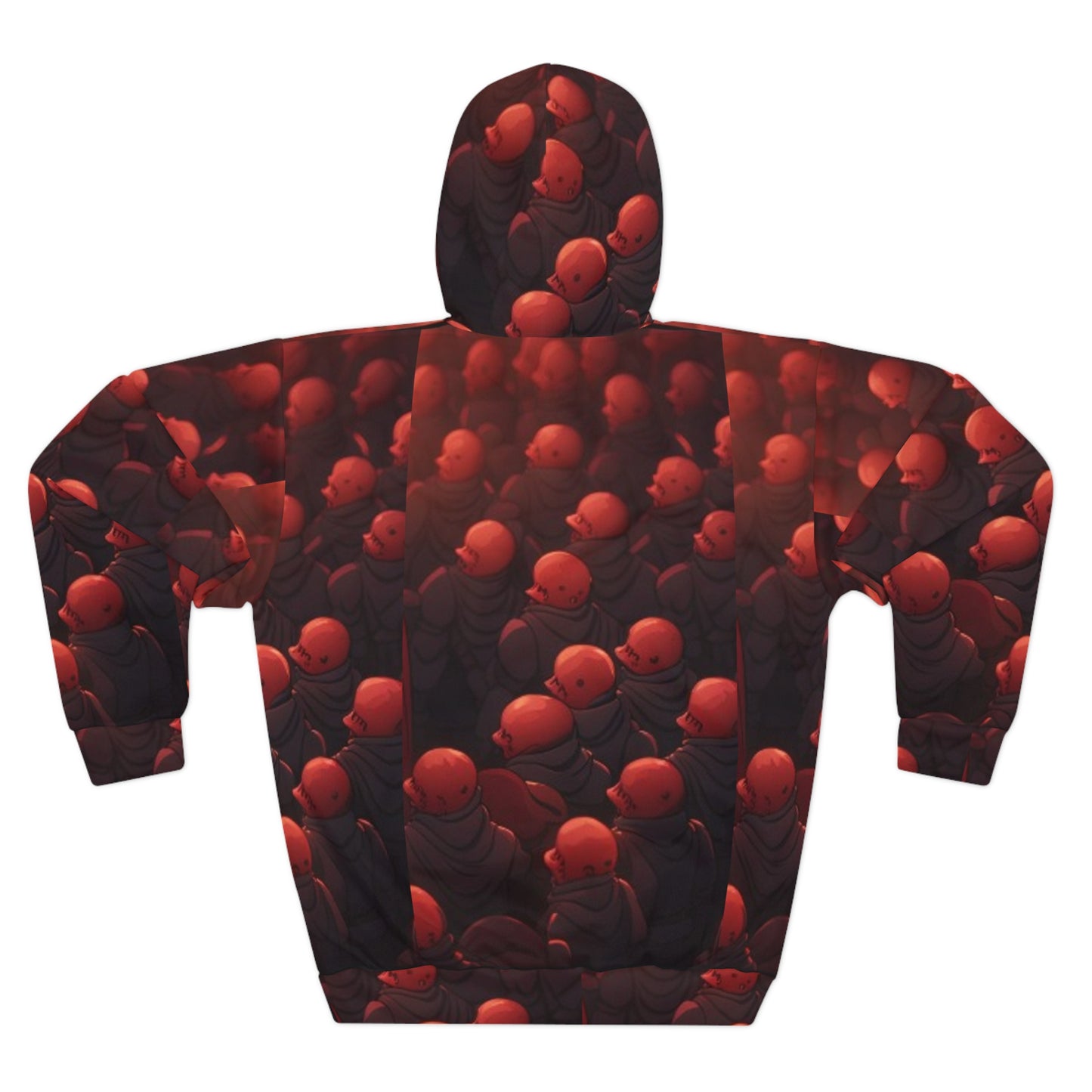 Monk of Many Lights Hoodie - Red AOP Pullover