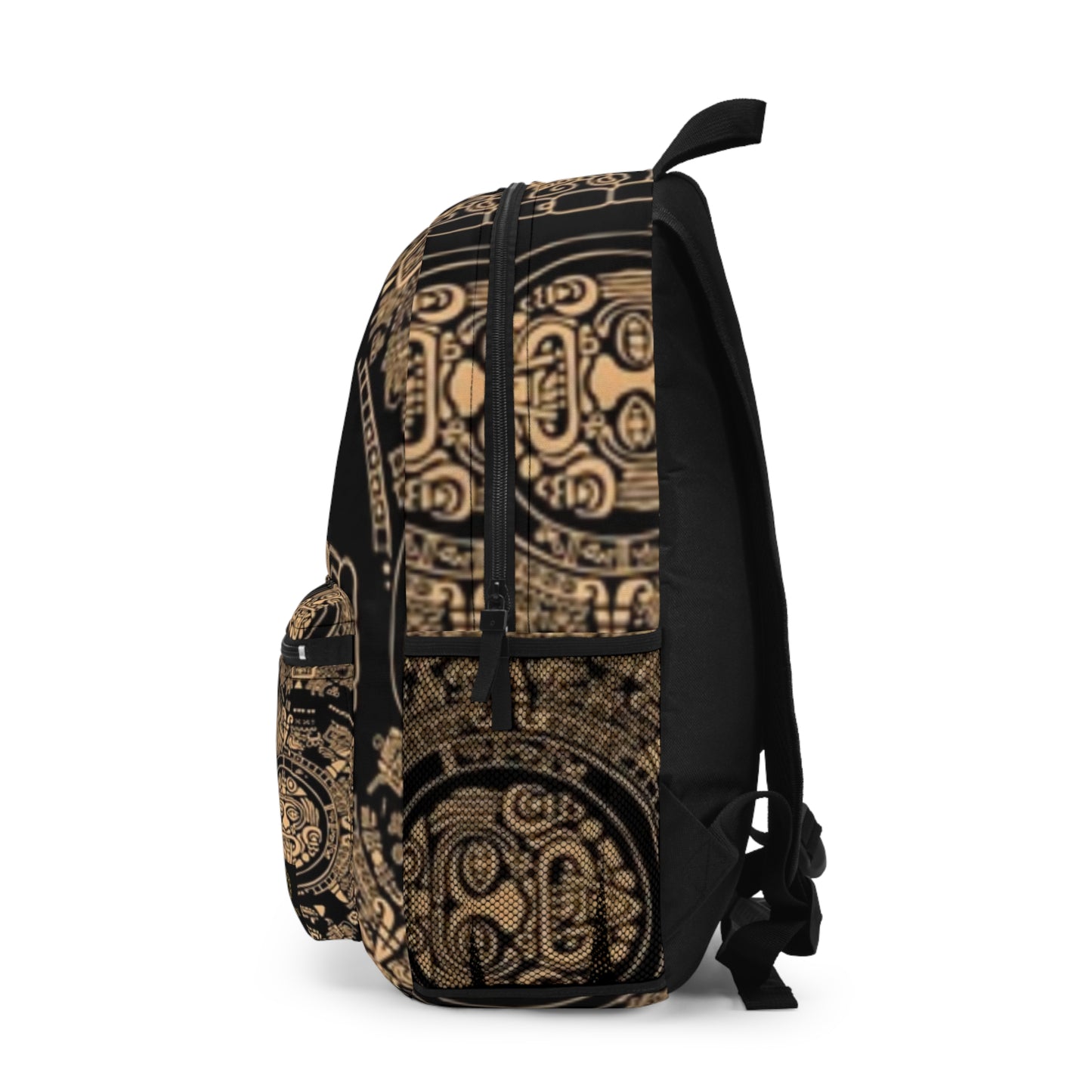 Vintage-Inspired Artist's Backpack with Intricate Patterns