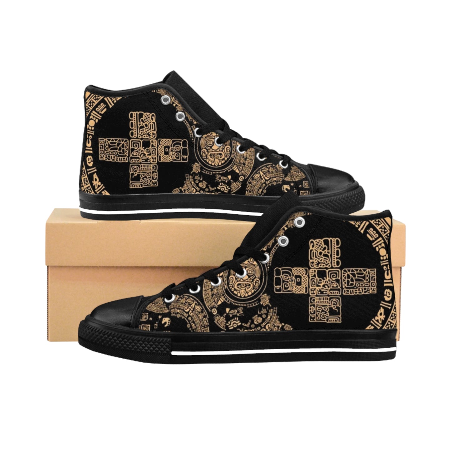 Bohemian Graphic High-Top Sneakers