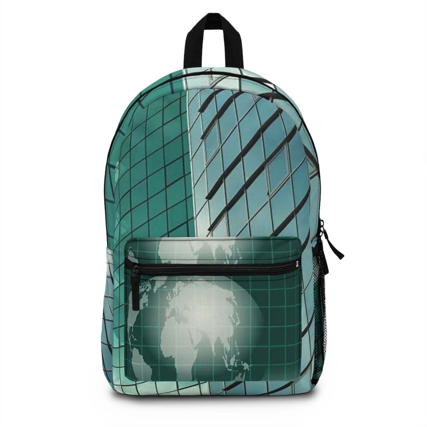 Puzzle Piece Backpack — Minimal White Jigsaw Pattern School & Travel Bag