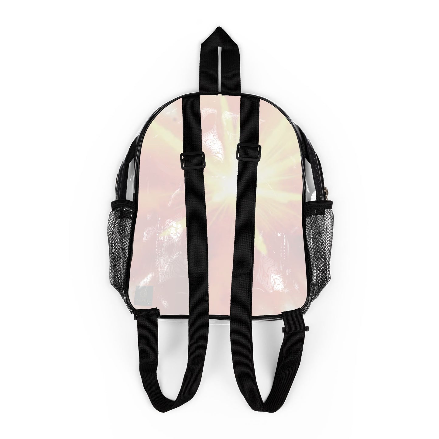 Clear Stadium Backpack — Sunrise Ninja Graphic Clear Stadium Backpack