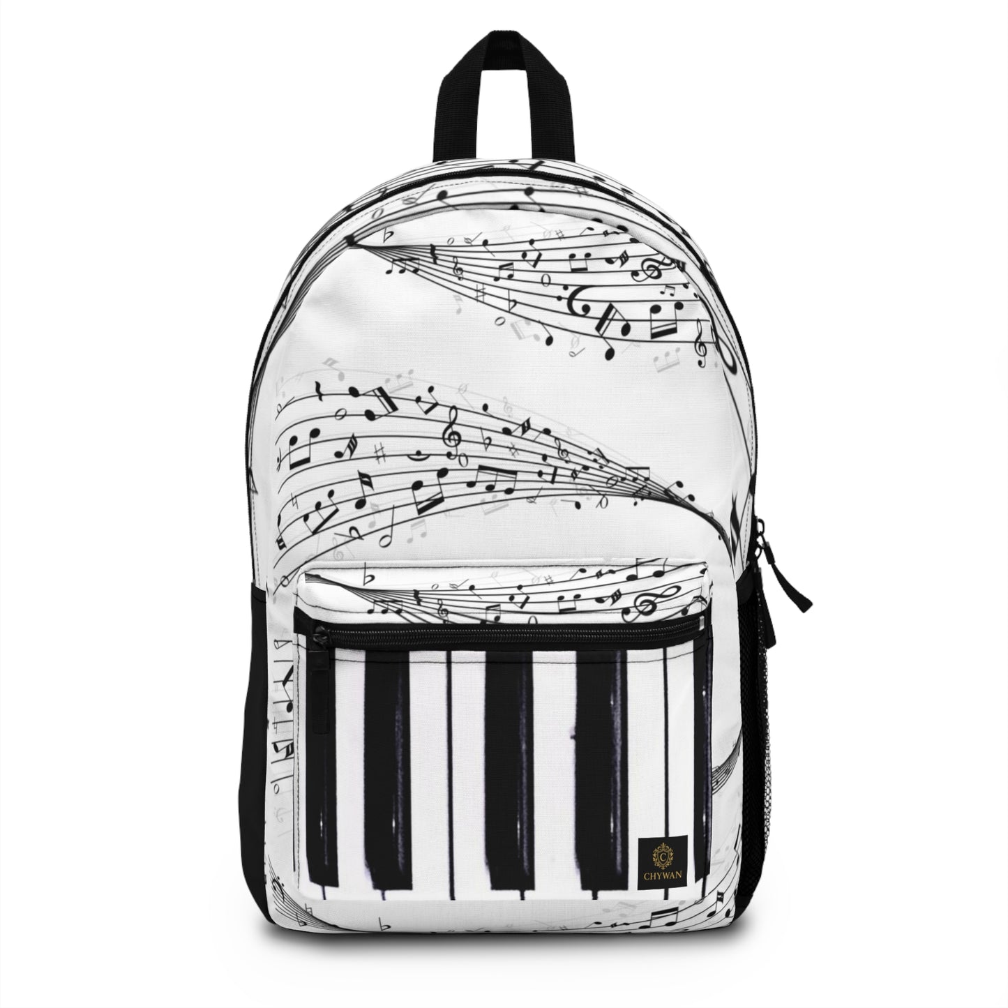 Piano Keys & Sheet Music Backpack — Musical Notes School Bag