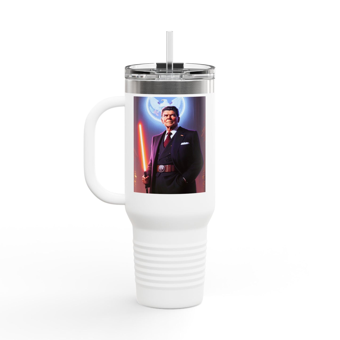 Star Wars Inspired Insulated Travel Mug, 40oz - Perfect for Fans, Gifts for Geeks, Coffee Lovers, Birthday, Events, Light Saber Design
