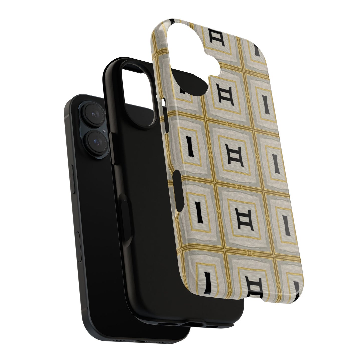 Geometric Phone Case with Elegant Pattern, Stylish Smartphone Cover, Tough Cases, Unique Gift for Him/Her, Modern Accessories, Chic Design