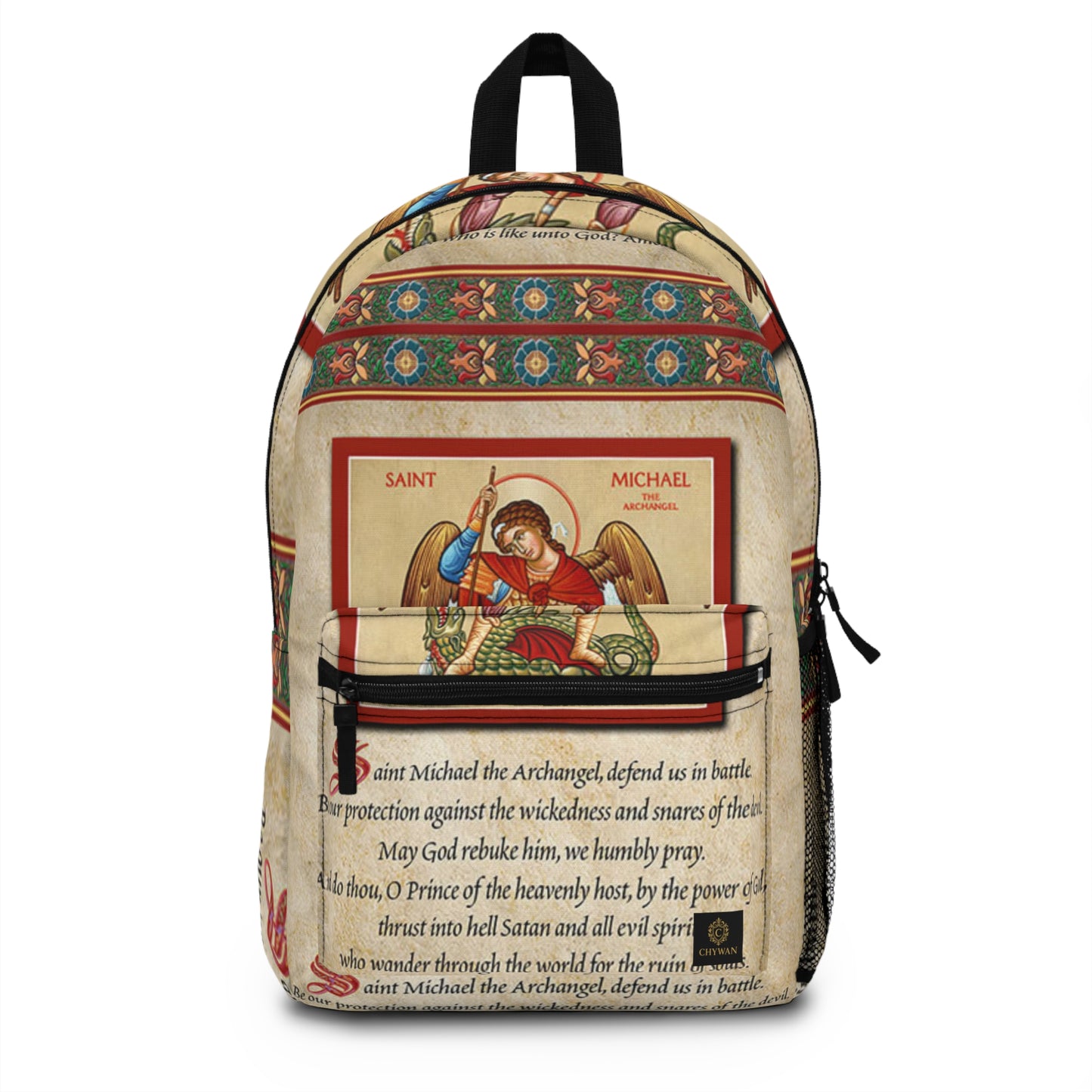 Saint Michael Prayer Backpack — Archangel Protection School Bag