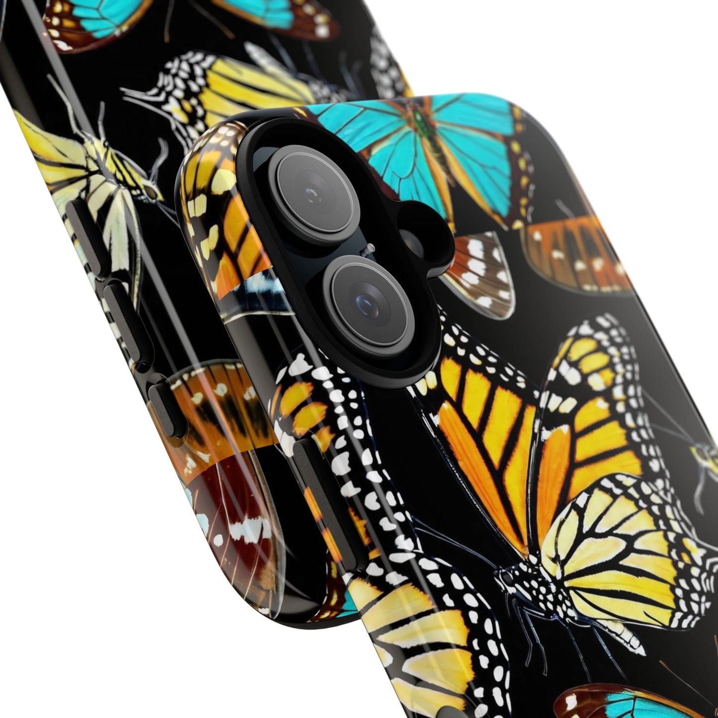 Butterfly Tough Phone Case, Colorful Butterfly Phone Cover, Stylish Phone Accessory, Gift for Nature Lovers, Floral Phone Case