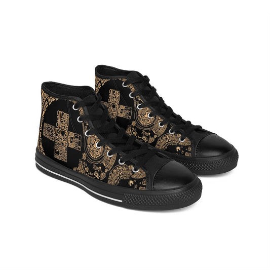 Bohemian Graphic High-Top Sneakers