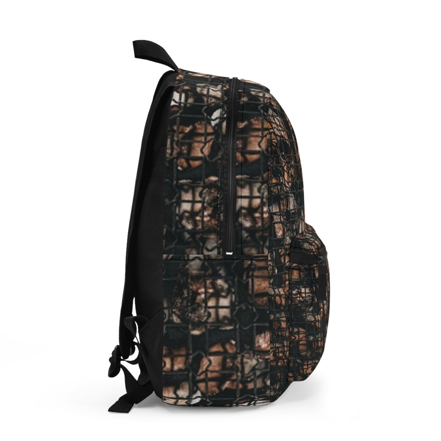 Skull Pattern Backpack — Gothic Grunge Daypack for School & Travel