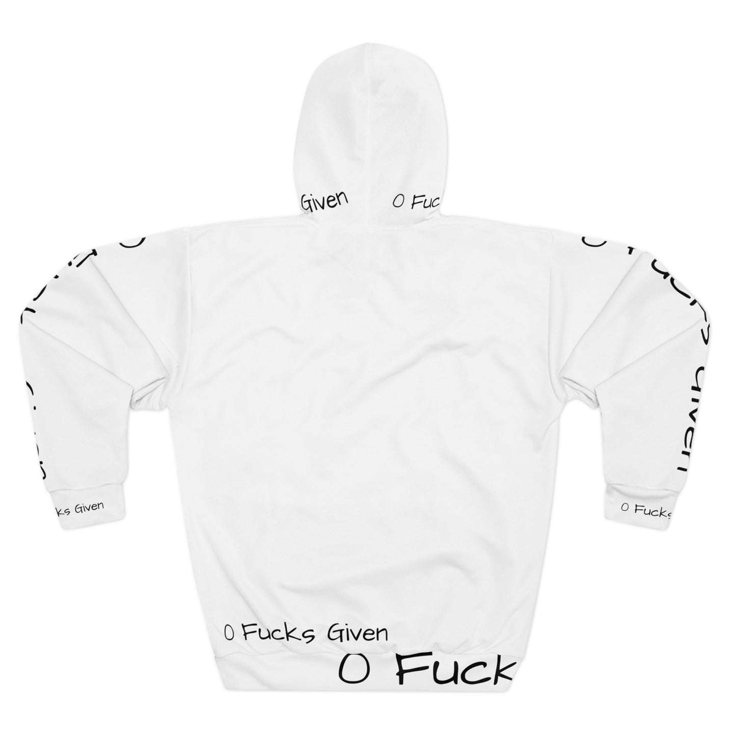 Hoodie - "0 Fucks Given" Samurai Graphic Pullover