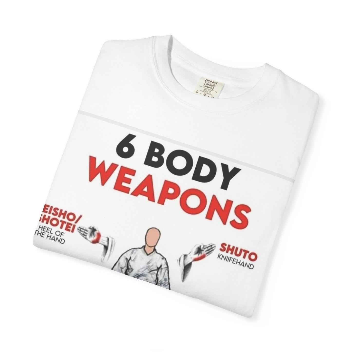 Martial Arts Body Weapons Tee, Karate Shirt, Unisex Training T-shirt, Gift for Martial Artists, Workout Apparel, Self-Defense Gift