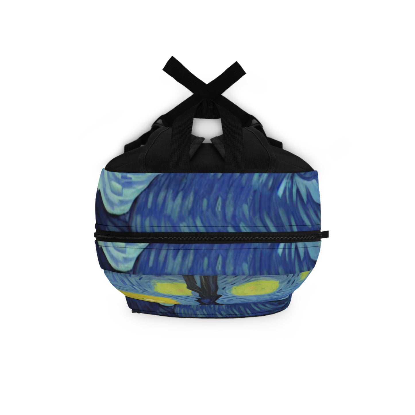 Starry Night Art Backpack — Van Gogh Inspired Swirl Print School Bag