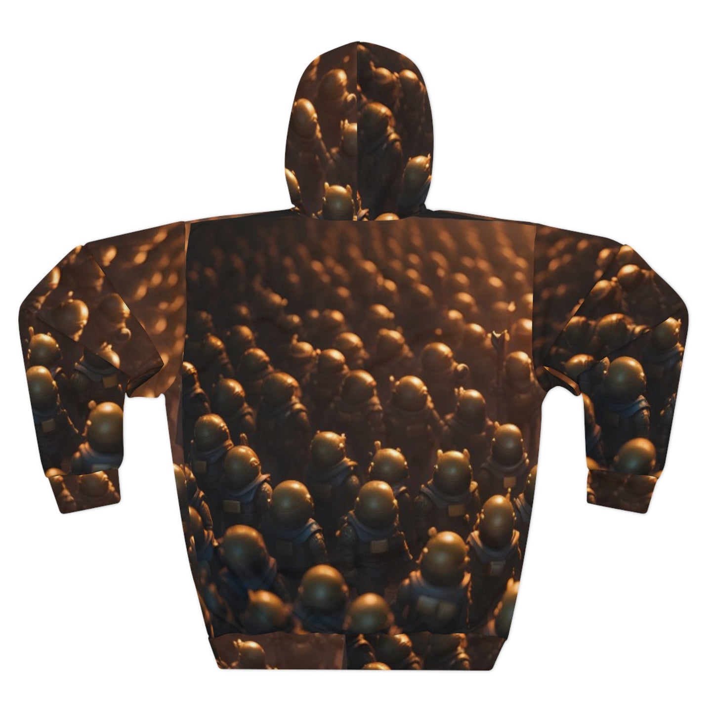 King of Rubber Ducks All-Over Print Hoodie — Regal Duck Crowd Design
