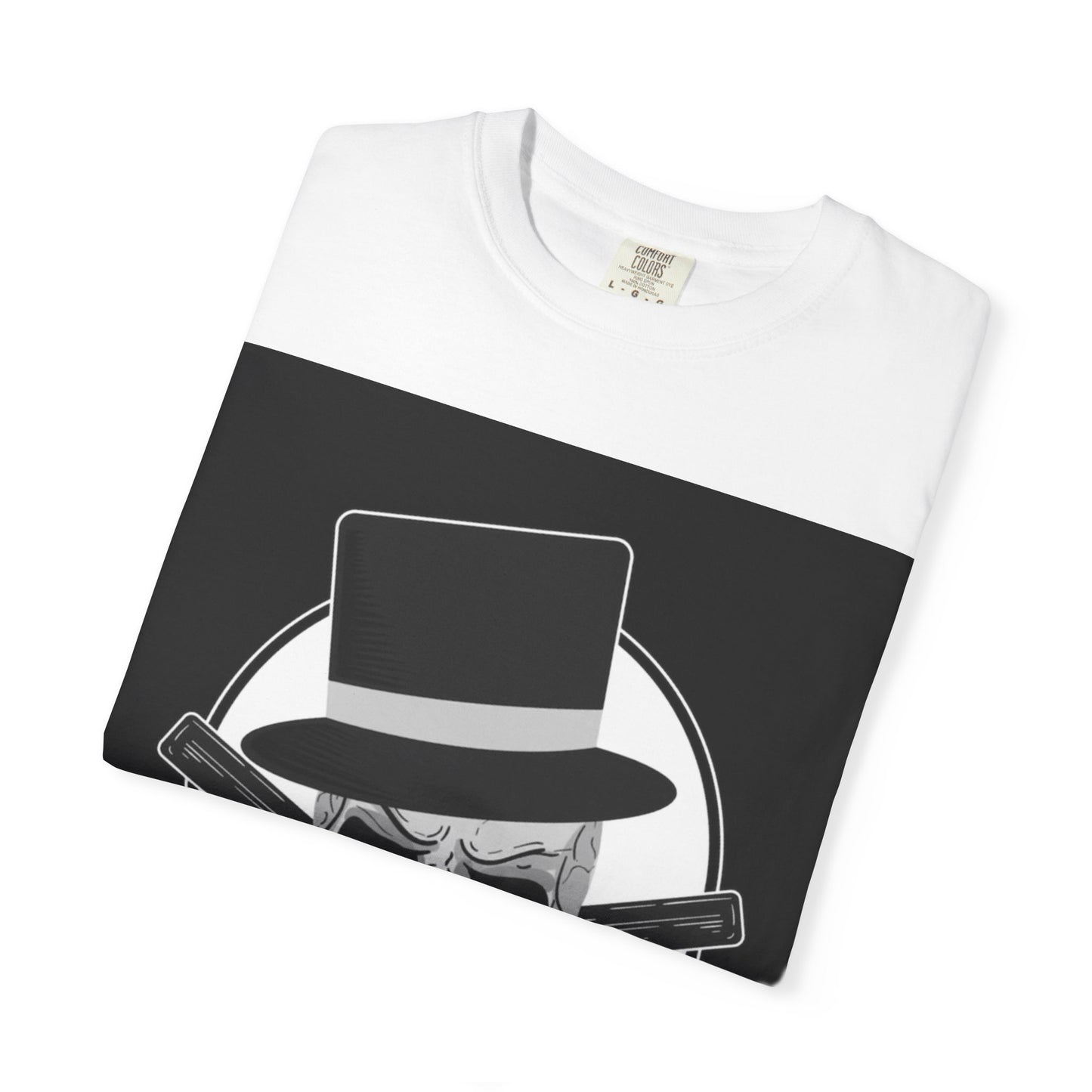 Gangster Skull T-Shirt — Vintage Mobster Hat & Guns Graphic