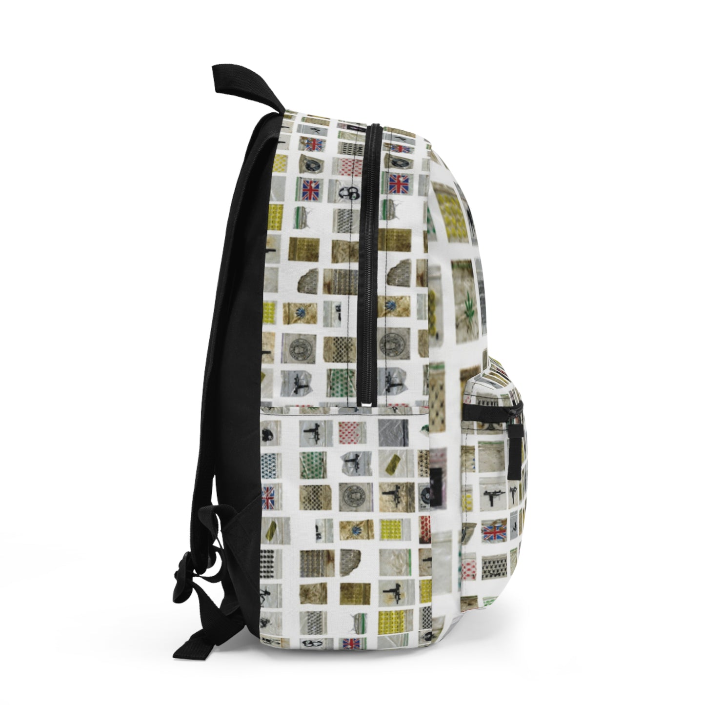 Photo Tile Grid Backpack — Collage Pattern School & Travel Bag