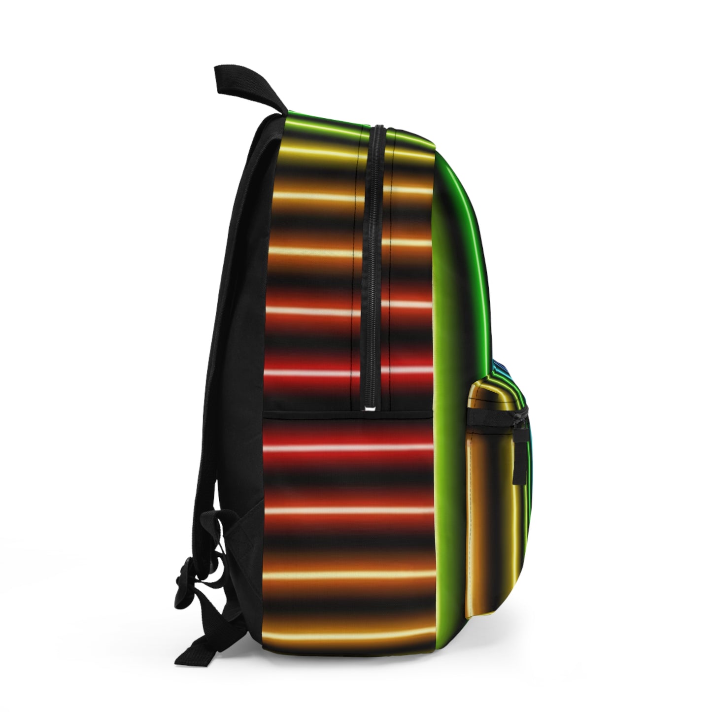 Vibrant Striped Backpack for Adventurers & Students