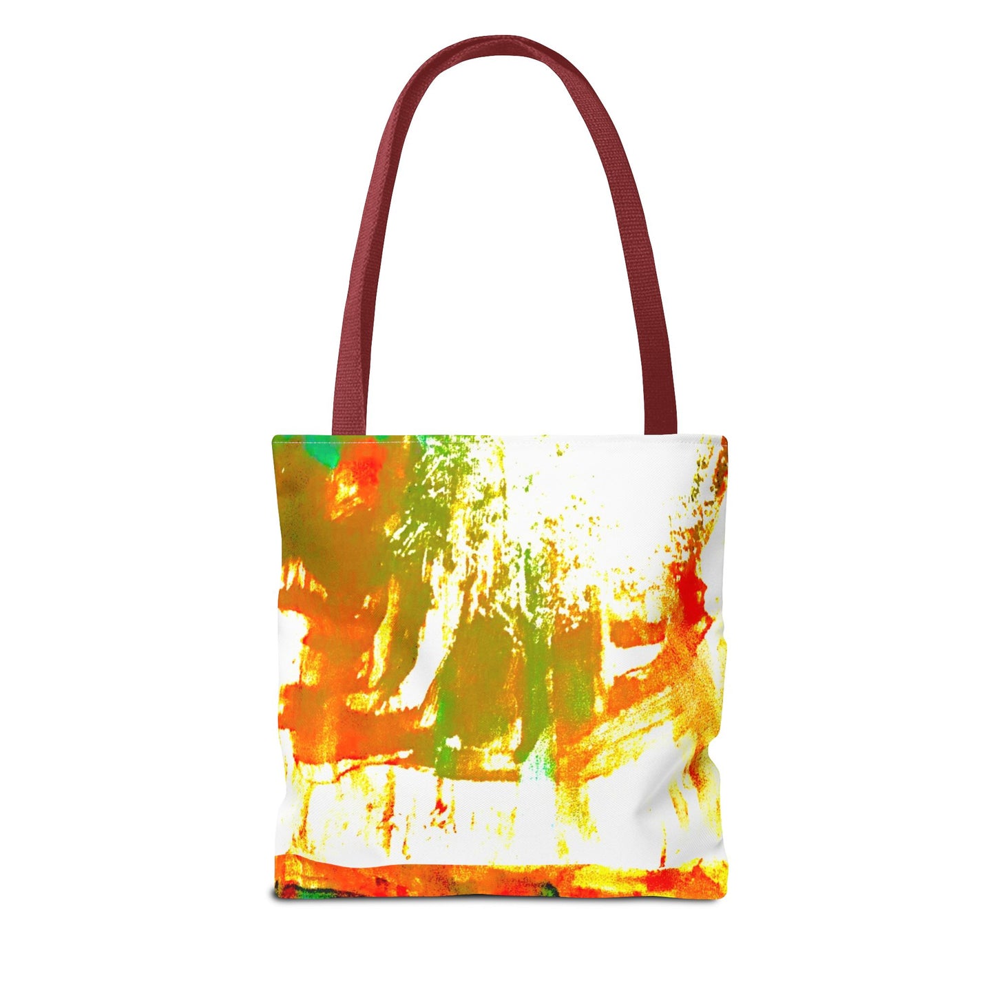 Abstract Face Art Tote Bag — Colorful Expressionist Portrait Design