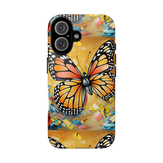 Monarch Butterfly Phone Case, Tough Cases, Floral Phone Cover, Butterfly Design, Gift for Nature Lovers
