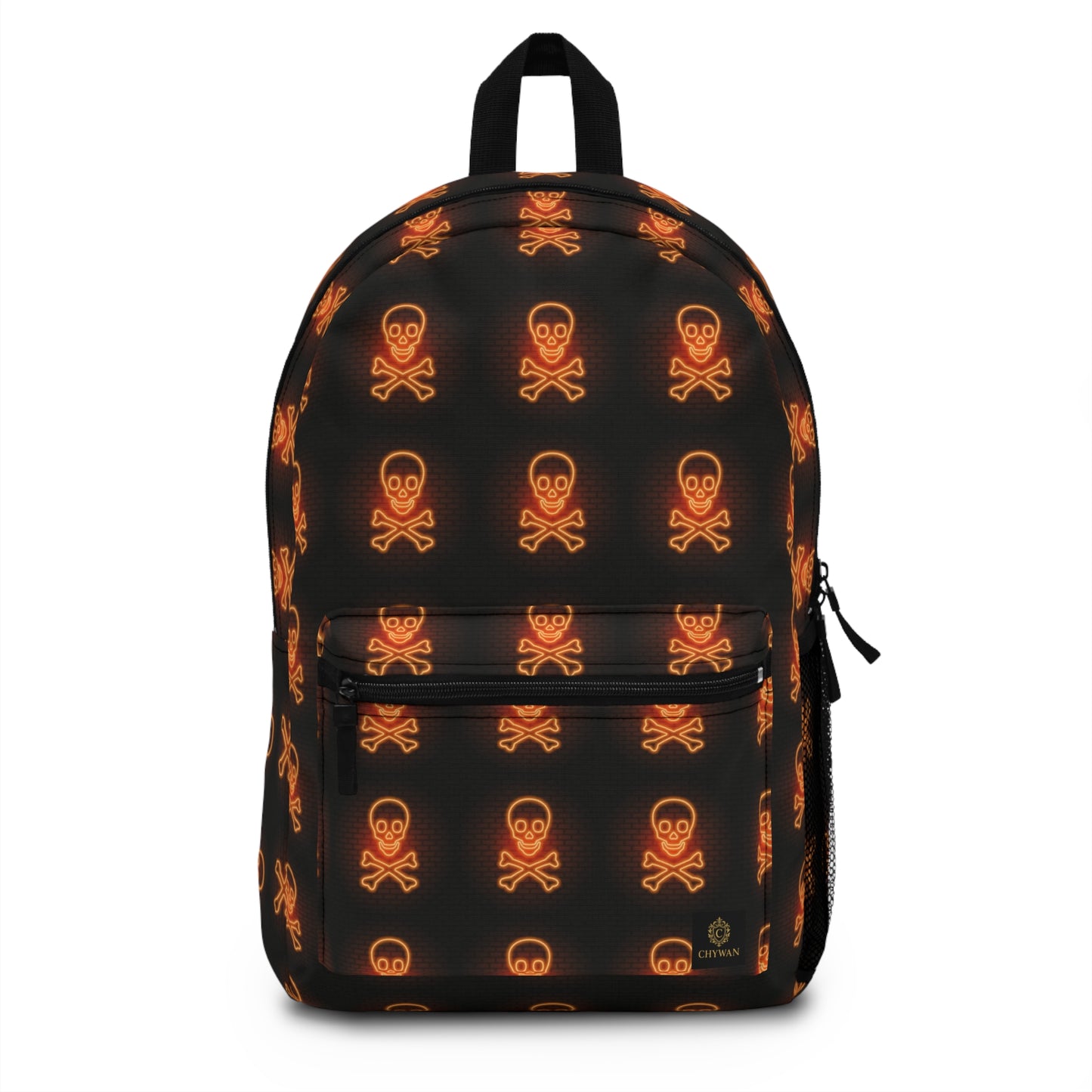 Gothic Skull Print Backpack - Trendy and Edgy School Bag
