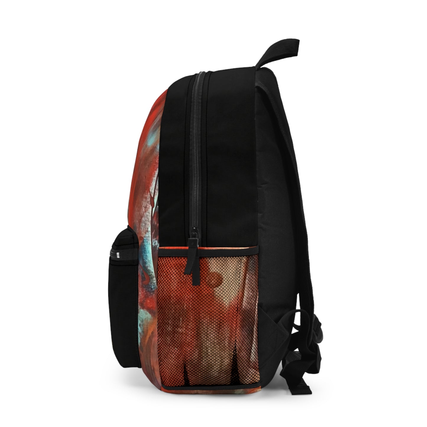 Abstract Red Graffiti Backpack — Urban Art School Bag