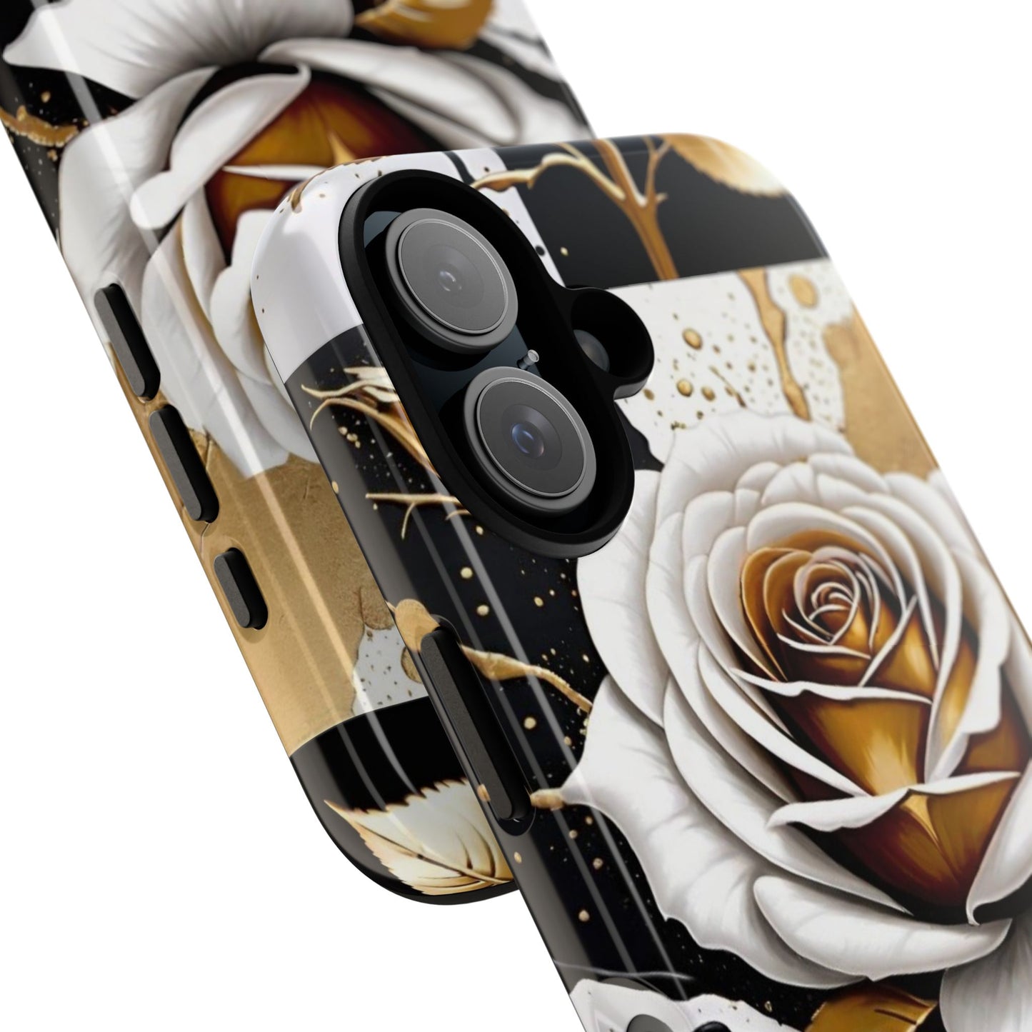 Stylish Phone Case with Elegant Floral Design, Tough Cases for iPhone and Samsung, Rose Protective Cover, Gift for Her, Birthday Present
