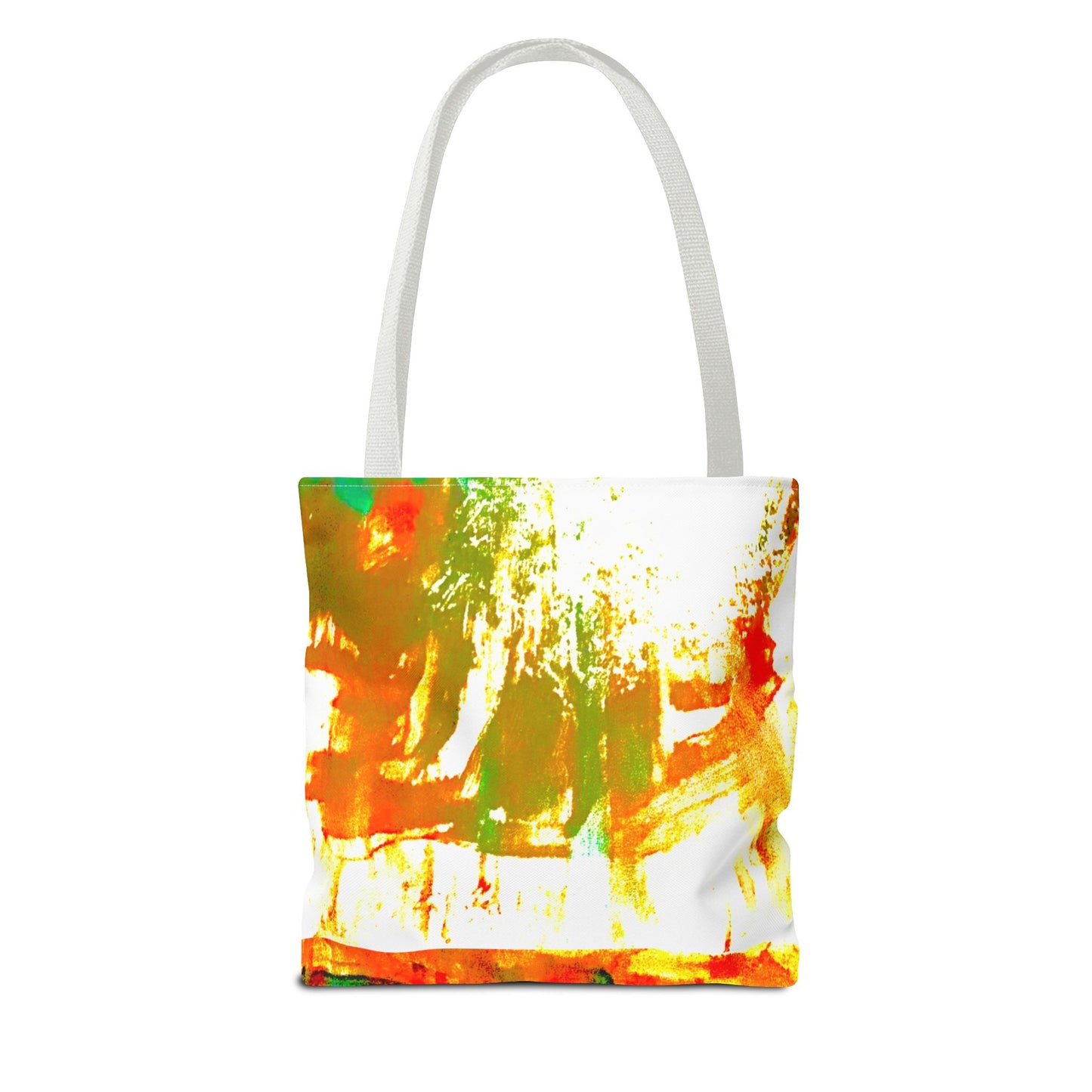 Abstract Face Art Tote Bag — Colorful Expressionist Portrait Design