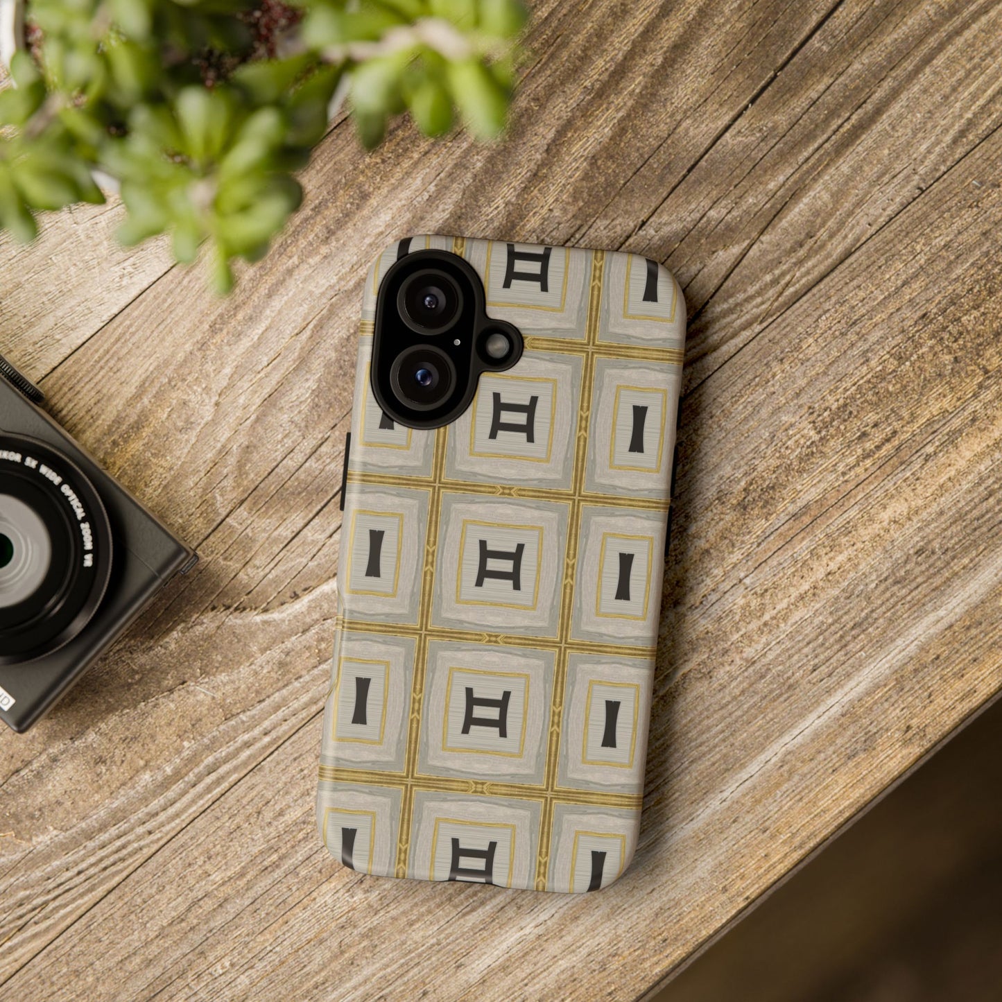 Geometric Phone Case with Elegant Pattern, Stylish Smartphone Cover, Tough Cases, Unique Gift for Him/Her, Modern Accessories, Chic Design